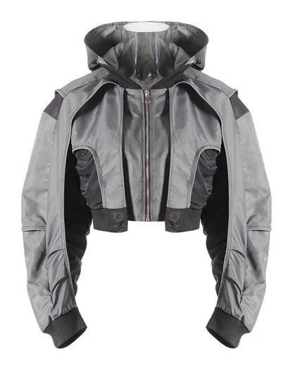 Hooded Bomber Gray