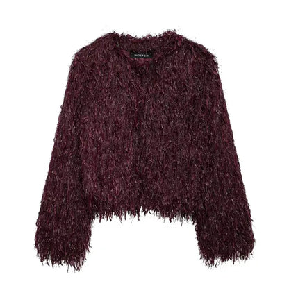 Fluffy Coat Black