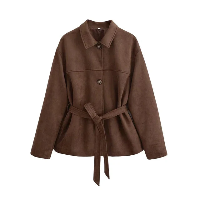 Suede Jacket Brown