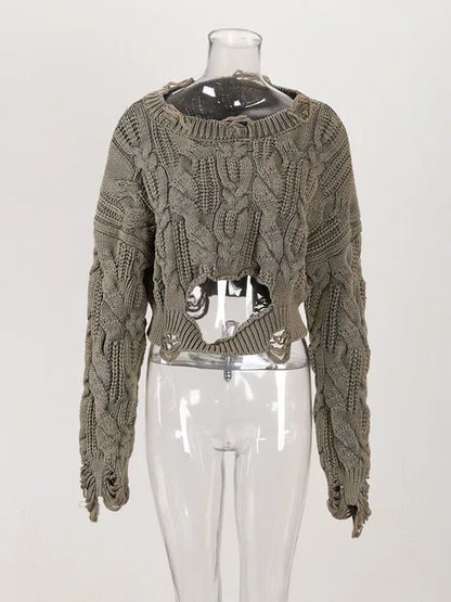 Knitted Sweater Brown