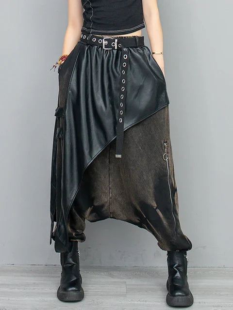Gothic Leather Trousers Black