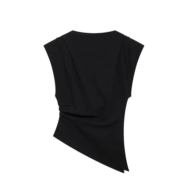 Sleeveless Top Brown